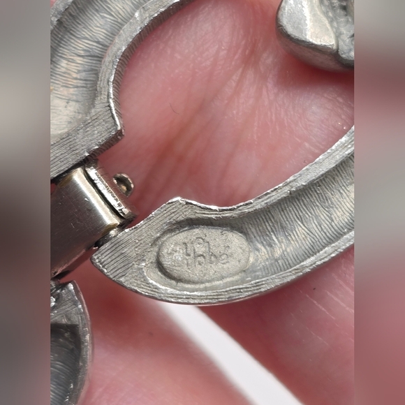 Hobe Chunky Silver Metal Chain Link Vintage Necklace - Picture 7 of 8